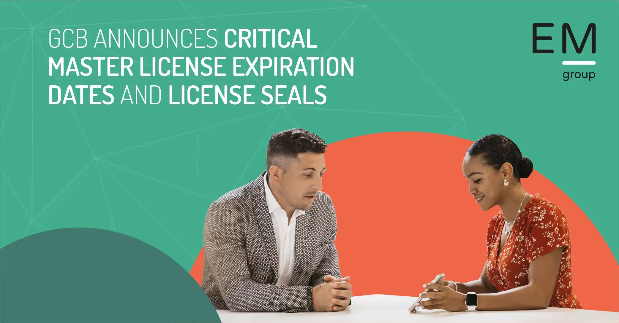 GCB announces critical master license expiration dates and license seals